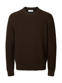 SLHTOM LS KNIT STRUCTURE CREW NECK delicioso