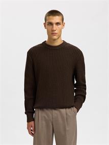 SLHTOM LS KNIT STRUCTURE CREW NECK delicioso