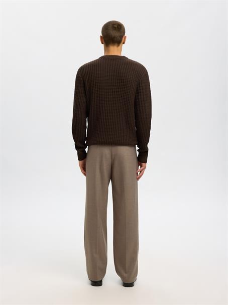 SLHTOM LS KNIT STRUCTURE CREW NECK delicioso