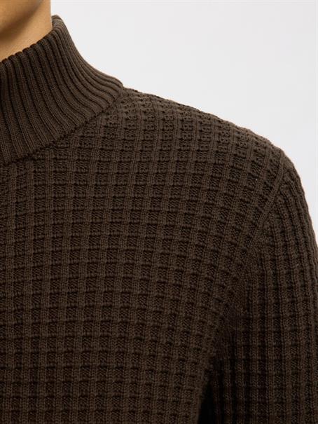 SLHTOM LS KNIT STRUCTURE HALF ZIP delicioso
