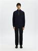 SLHTOM LS KNIT STRUCTURE HALF ZIP sky captain