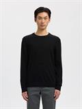 SLHTRAY LS KNIT MERINO CREW NECK NOOS black