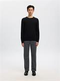 SLHTRAY LS KNIT MERINO CREW NECK NOOS black