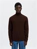 SLHTRAY LS KNIT MERINO ROLL NECK NOOS demitasse