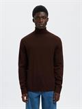 SLHTRAY LS KNIT MERINO ROLL NECK NOOS demitasse