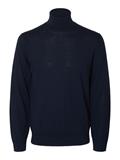 SLHTRAY LS KNIT MERINO ROLL NECK NOOS navy blazer
