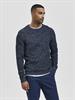 SLHVINCE LS KNIT BUBBLE CREW NECK NOOS dark sapphire