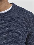 SLHVINCE LS KNIT BUBBLE CREW NECK NOOS dark sapphire