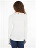 SLIM 5X2 RIB O-NK LS ecru