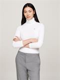 SLIM 5X2 RIB ROLL-NK LS ecru