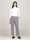 SLIM 5X2 RIB ROLL-NK LS ecru