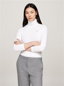 SLIM 5X2 RIB ROLL-NK LS ecru