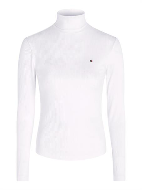 SLIM 5X2 RIB ROLL-NK LS ecru