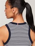SLIM 5X2 STR RIB TANK TOP NS mini stp desert sky- white