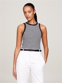 SLIM 5X2 STR RIB TANK TOP NS mini stp desert sky- white