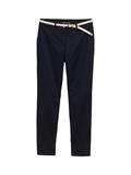 Slim Chino Hose mit Gürtel sky captain blue