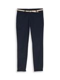 Slim Chino Hose mit Gürtel sky captain blue