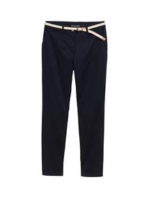 Slim Chino Hose mit Gürtel sky captain blue