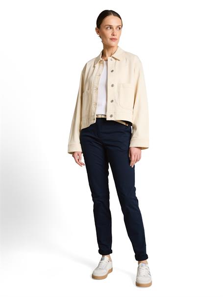 Slim Chino Hose mit Gürtel sky captain blue