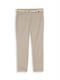 Slim Chino Hose mit Gürtel soft taupe grey