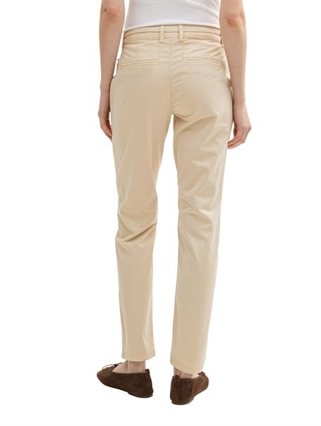 Slim Chino Hose mit Gürtel summer beige