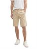 Slim Chino Shorts beige triangle print