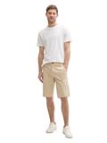 Slim Chino Shorts beige triangle print