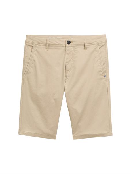 Slim Chino Shorts beige triangle print