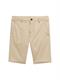 Slim Chino Shorts beige triangle print