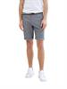 Slim Chino Shorts mit Gürtel navy white bean dobby