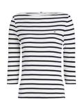SLIM CODY BOAT-NK 3/4SLV breton dark night navy stp