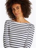 SLIM CODY BOAT-NK 3/4SLV breton dark night navy stp
