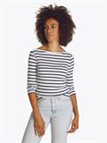 SLIM CODY BOAT-NK 3/4SLV breton dark night navy stp