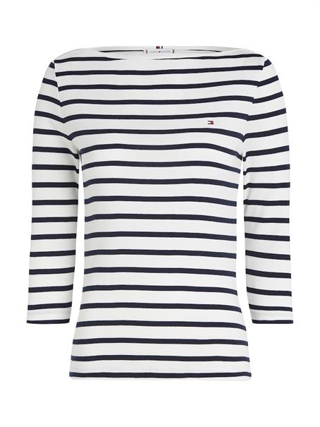 SLIM CODY BOAT-NK 3/4SLV breton dark night navy stp