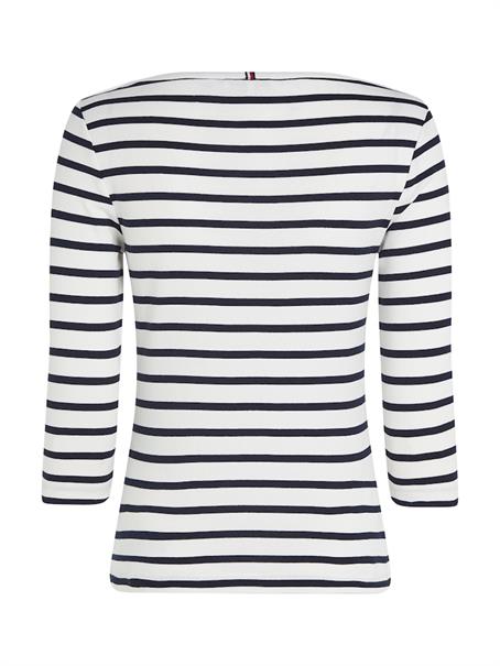 SLIM CODY BOAT-NK 3/4SLV breton dark night navy stp