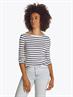 SLIM CODY BOAT-NK 3/4SLV breton dark night navy stp