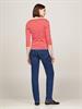 SLIM CODY BOAT-NK 3/4SLV breton fierce red-ecru