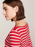 SLIM CODY BOAT-NK 3/4SLV breton fierce red-ecru