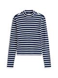 SLIM CODY MOCK-NK LS dark night navy- ecru stp