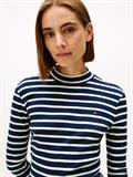 SLIM CODY MOCK-NK LS dark night navy- ecru stp