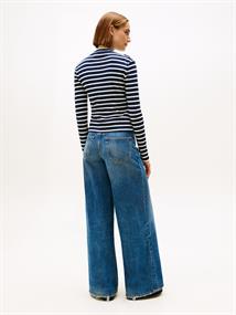 SLIM CODY MOCK-NK LS dark night navy- ecru stp