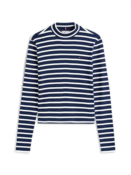 SLIM CODY MOCK-NK LS dark night navy- ecru stp