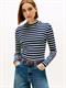 SLIM CODY MOCK-NK LS dark night navy- ecru stp