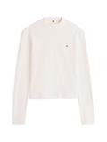 SLIM CODY MOCK-NK LS ivory silk