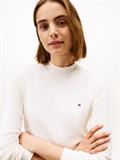 SLIM CODY MOCK-NK LS ivory silk