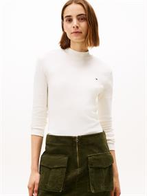 SLIM CODY MOCK-NK LS ivory silk