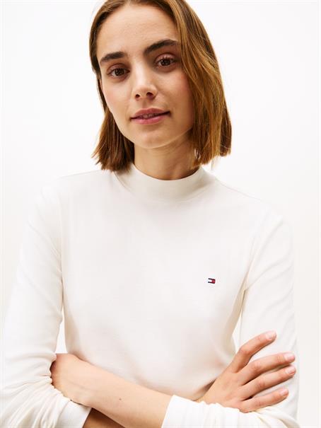 SLIM CODY MOCK-NK LS ivory silk