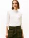 SLIM CODY MOCK-NK LS ivory silk