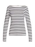 SLIM CODY RIB BOAT-NK LS breton ecru-desert sky