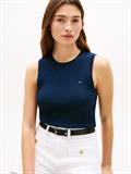 Slim Crew Neck Tank Top dark night navy